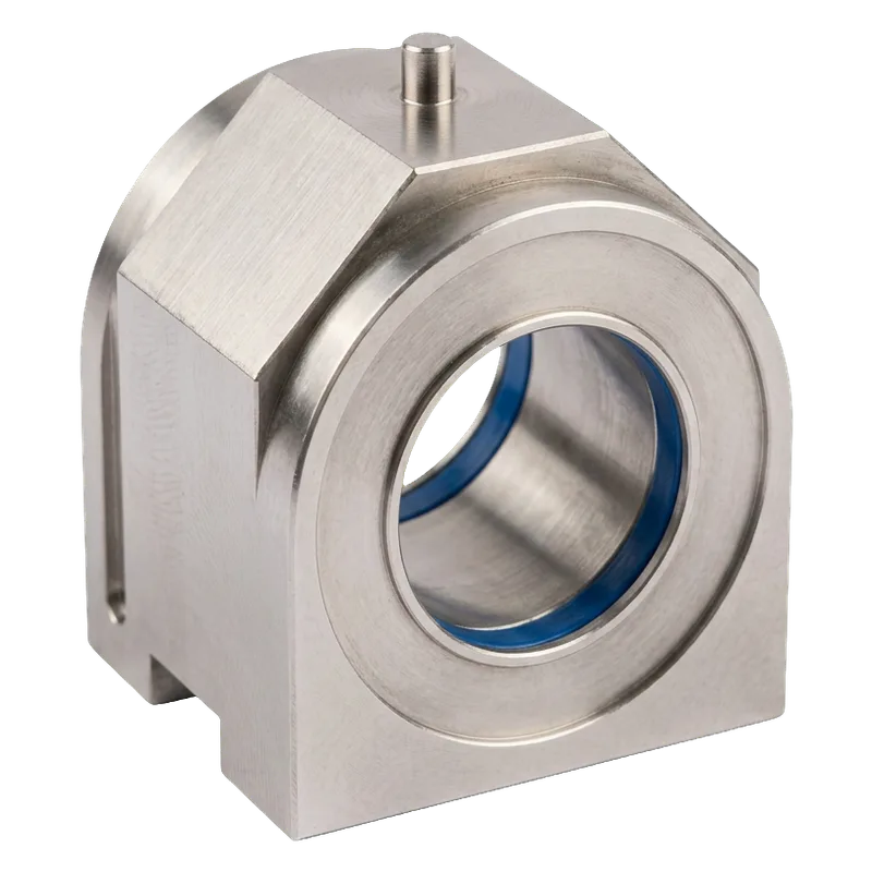 CNC milled stainless steel liquid-cooling block made by HERO Precision
