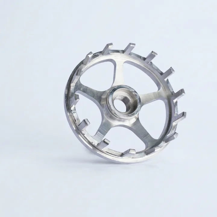 CNC machined aluminum spoke wheel