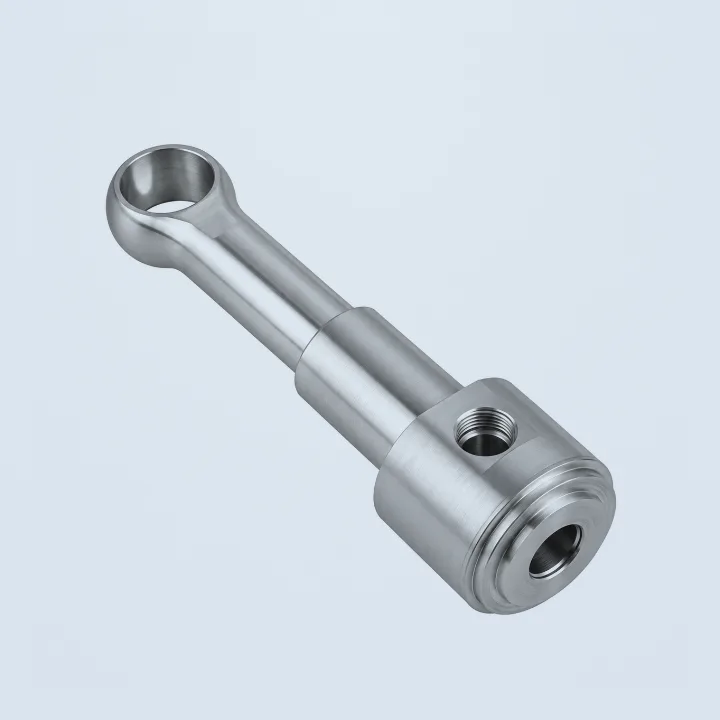 CNC machined stainless steel prototype connecting rod