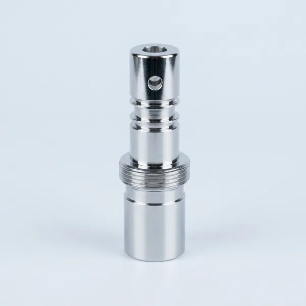 Polished CNC machined metal part