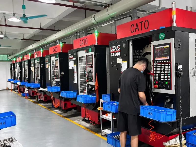 CNC machining centers on the HERO Precision shop floor